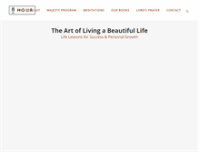 Tablet Screenshot of livinghour.org